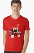 Red T-shirt with Hallstatt Swan Design