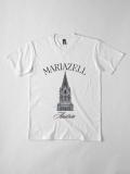 Mariazell Austria T-Shirt - Featuring Iconic Church Design on White Fabric