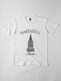 Mariazell Austria T-Shirt - Featuring Iconic Church Design on White Fabric