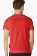 Back view of a Red T-shirt