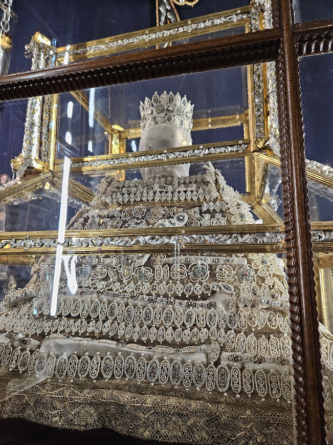 Ornately Decorated Relic Encased in Mariazell Basilica