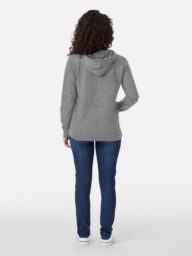 Back View of Woman Wearing Gray Hoodie
