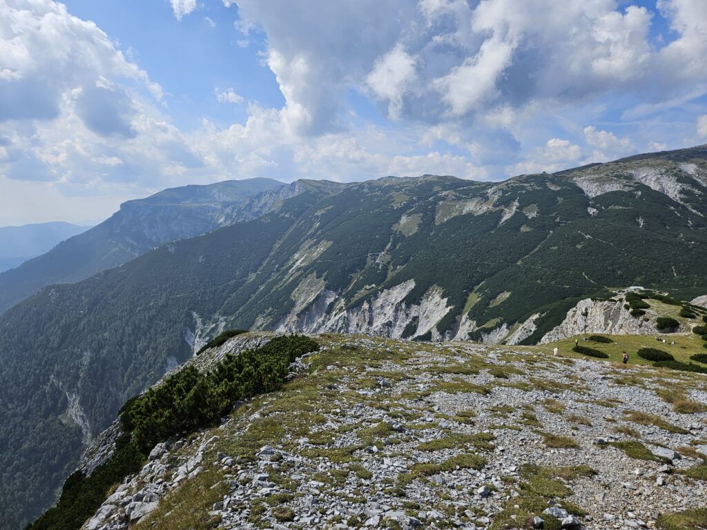 Expansive mountain view from Rax Mountain near Vienna, Austria