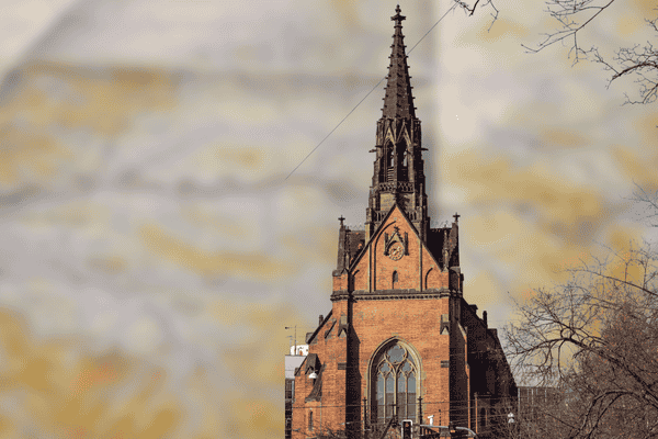 The Red Church (Červený kostel) in Brno, a striking example of neo-Gothic architecture.