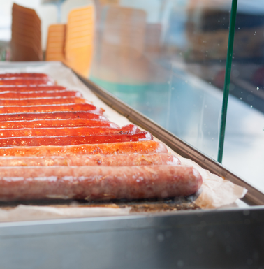 Lookinf for Best Wurst in Vienna? Vienna sausages grilling at a Wurstelstand