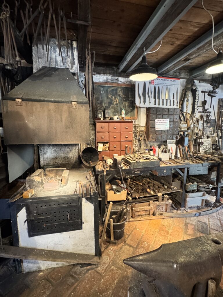 Traditional blacksmith workshop at Vienna Woods Museum